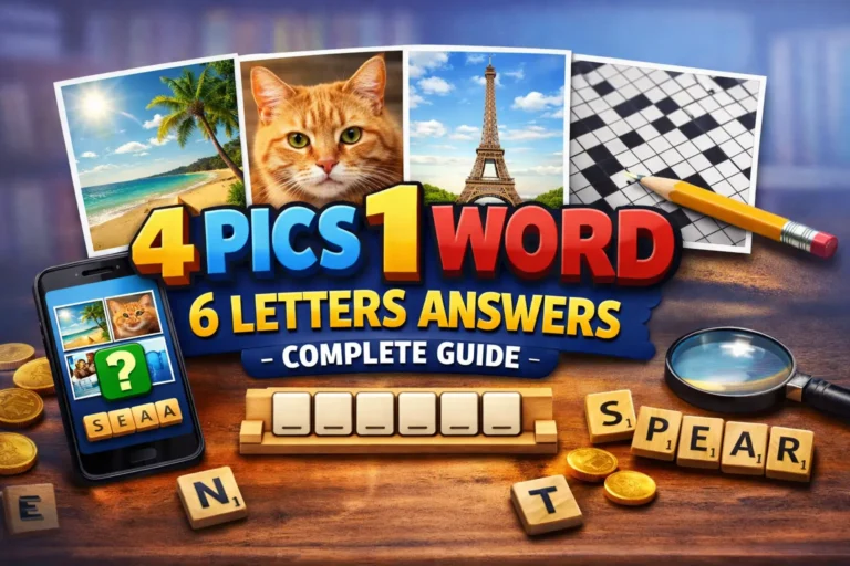 4 Pics 1 Word 6 Letters Answers