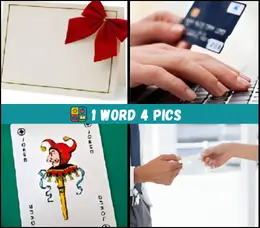 Visual clues connected to the word card in level 143